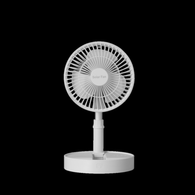 Fan ritrattabile portatile con luce notturna che piega la batteria senza fili 5200mah dell'ABS piccola