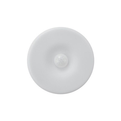 Luce notturna di design rotondo con sensore di movimento per camera da letto luce bianca 6000K