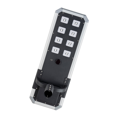 Cassa di alluminio a fusione a stampa Tutto in una luce solare 80w 100w 120w per strada alta o parcheggio