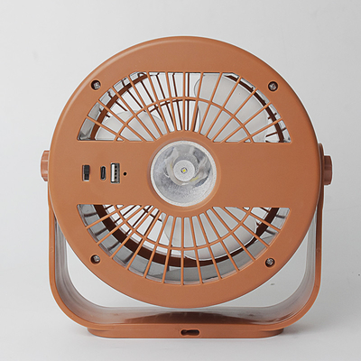 Ventilatore da tavolo portatile USB a controllo remoto ricaricabile con luce notturna per campeggio o uso familiare