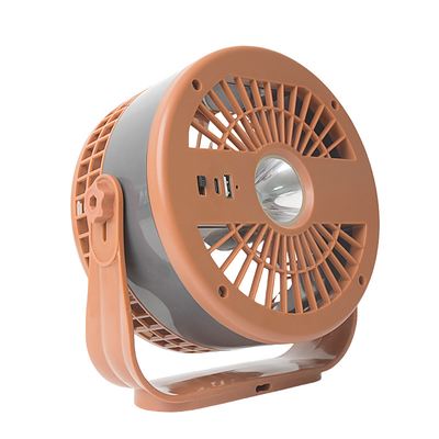 Ventilatore da tavolo portatile USB a controllo remoto ricaricabile con luce notturna per campeggio o uso familiare