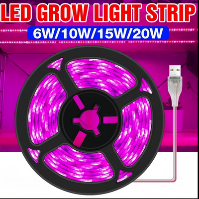 Strisce di piante a spettro completo Illuminazione impermeabile all' interno Strisce di luce di crescita LED