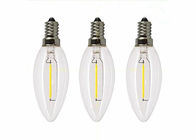 Lampadine del filamento della candela 4 watt, annuncio pubblicitario astuto della lampadina E27 del filamento 400LM