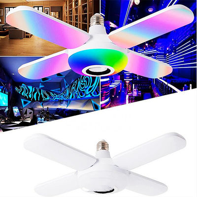 Quattro lampada di musica della pala del ventilatore della foglia 20w Bluetooth, lampadine principali dell'interno Cri80