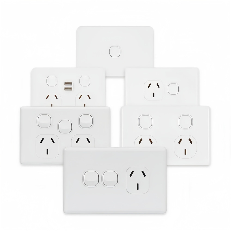 Logo personalizzato Marchio Australian Standard 250V 16A 4 Gang Switch elettrico a parete